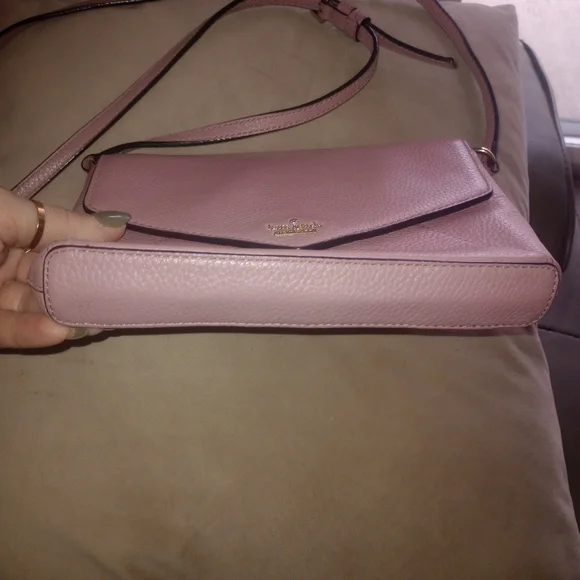 Kate Spade New York Sadie Envelope crossbody Bag Pink Saffiano Leather - Picture 3 of 9